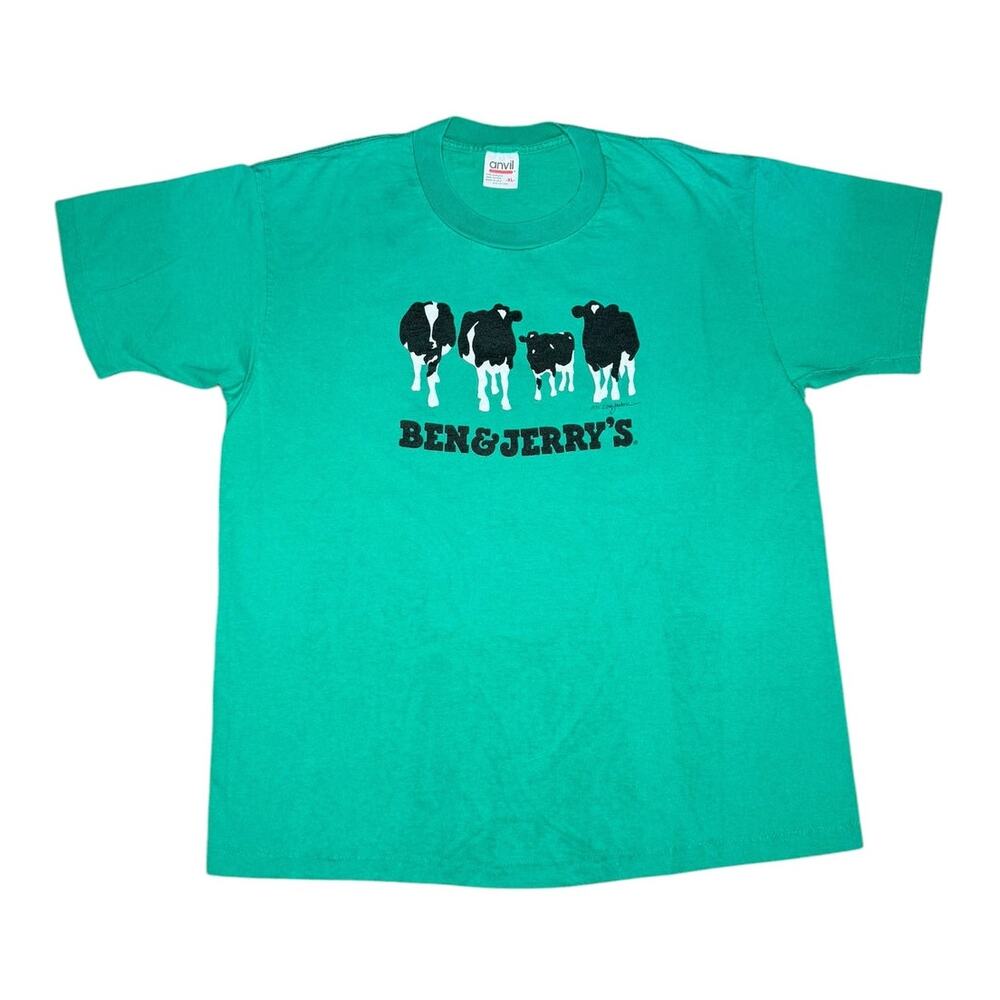 Vintage 90s Ben & Jerry's Ice Cream Vermonts Finest T-Shirt